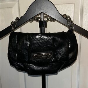 Simply Vera Vera Wang Black Mini Bag w/ short chain strap! GUC!